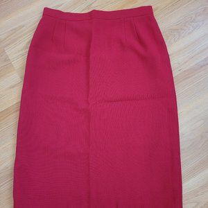 Vintage Torio Hermanos Skirt Red Size Medium (Size 44 in Spain) Polyester Lined